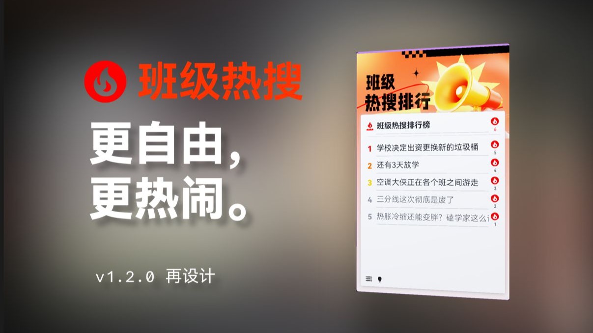 班级热搜排行榜界面